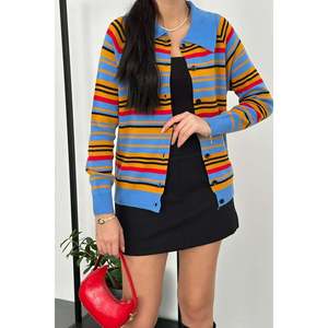 Blue Knitted <strong>Cardigan</strong> - Blue - Product Image 4