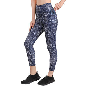 Leggings de Yoga Personalizados para Mujer, Diseño Sin Costuras, Cintura Alta, Ecológicos, de Spandex/Poliéster, Hasta la Pantorrilla, Sólidos, Cómodos, Sublimados - Product Image 3
