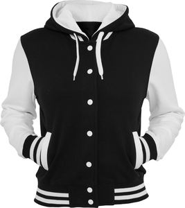 Veste universitaire sur mesure avec logo OEM, broderie noire, veste de baseball pour couple, veste universitaire pour homme, veste universitaire - Product Image 1