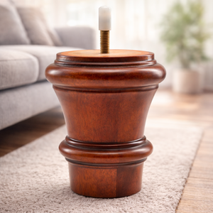 Solid Wood Round Turned Heavy Duty Sofa Legs for Sofa <b>Chair</b> Bed Cabinet-Living Room Furniture - Product Image 2