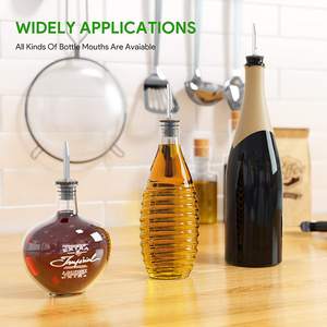 Trusted Dealer Offering High Quality Stainless Steel <b>Wine</b> Pourers Metal Bottle Pourer Accessories Bulk Pricing for Bar Tools - Product Image 2