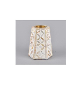 Portavelas y candelabro de madera indio para decoración del hogar candelabros festivos de hueso de Navidad Bakhoor y Mubkhar - Product Image 2