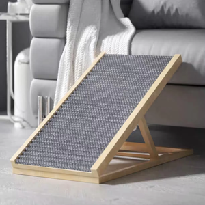 Rampa Ajustable de Madera para Mascotas, Escaleras Plegables para Perros, Escalera Interior para Gatos y Perros, Antideslizante y Portátil - Product Image 2