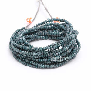Nuggets de Diamantes en Bruto Azules Sin Cortar de 5-5.5 mm, 15 Pulgadas, Corte Excelente para Joyería - Product Image 1
