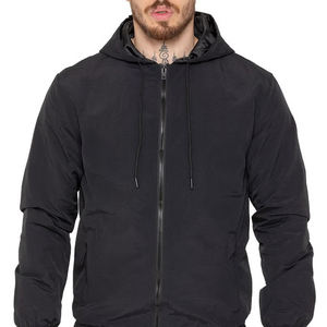 Ropa de calle de invierno de la mejor calidad, conjunto de dos piezas cortavientos, chaquetas con cremallera, chándal de hombre con patrón sólido - Product Image 5