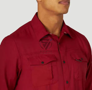 เสื้อตกปลาแบบมืออาชีพสั่งทำพิเศษสำหรับผู้ชาย แขนยาว ป้องกันรังสียูวี แห้งเร็ว เสื้อตกปลาประสิทธิภาพสูงสั่งทำพิเศษสำหรับผู้ชาย - Product Image 4