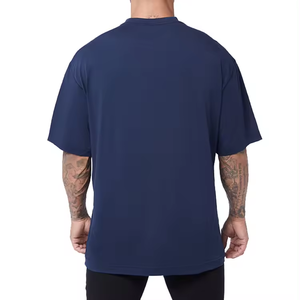 เสื้อยืดพิมพ์ลายสำหรับผู้ชายทรงหลวมสะพายไหล่ทรงหลวมทำจากผ้าฝ้าย100% โอเวอร์ไซส์สำหรับฤดูร้อน - Product Image 2