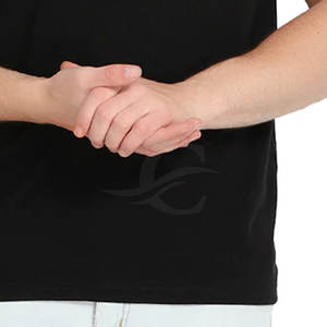 T-shirt personnalisé pour homme, nouveau style streetwear, tissu en polyester/coton tricoté de qualité supérieure, respirant, anti-plis, 220g, faible MOQ - Product Image 6