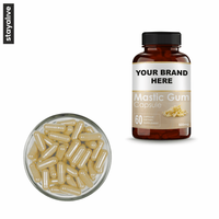 Capsules de gomme à mâcher naturelles et de qualité supérieure | Capsules végétariennes | Suppléments de gomme à mâcher pour soutenir l'estomac