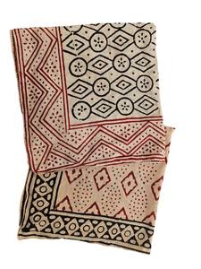 Hand Block Printed Boho Cotton Bandana Set Of 2 Neck <b>Scarves</b> - Product Image 2
