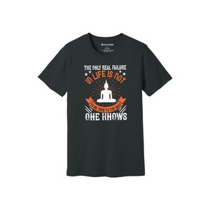 Camiseta de algodón 100% con estampado de temas de Buda, estilo informal, 12 opciones de color, 160-180, colocación de diseño personalizable GSM pesado - Product Image 5