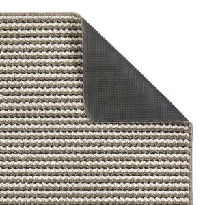 Washable Beige Twist Stripe <b>Mat</b> Runner-Luxury Polypropylene Jute Wool Blend Carpet for <b>Prayer</b> - Product Image 2