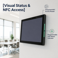 Panneau de commande Android 10,1 pouces avec relais intégré et RS485, tablette de bureau POE pour CVC et BMS, certifiée qualité Fortune 500