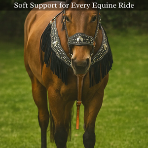 Combo de cabeza y circunferencia de caballo | Tachuela de cuero de alta calidad para una conducción cómoda, entrenamiento y uso duradero - Product Image 2