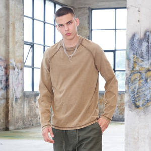 Camiseta blanca personalizada de manga larga para hombre, ropa de calle informal de gran tamaño, camisetas de manga larga Unisex para hombre - Product Image 2