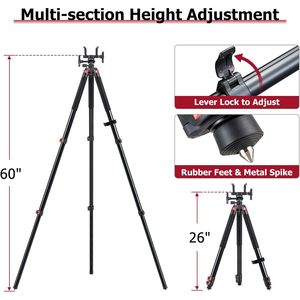 ขาตั้งกล้อง Trakiom ขนาด 60 นิ้ว ทำจากอะลูมิเนียม ปรับระดับได้เพื่อการรองรับที่มั่นคงแบบแฮนด์ฟรี - Product Image 4