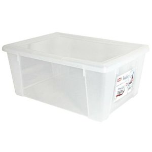 Stefanplast 10Lt Multipurpose Transparent Storage <b>Box</b> Space-<b>Saving</b> Visual Container (10Lt) - Product Image 1