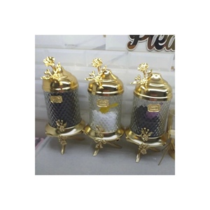 Lot de 3 bocaux de luxe en cristal Cam de 1L de capacité et bocaux de stockage sûrs pour les aliments - Product Image 1