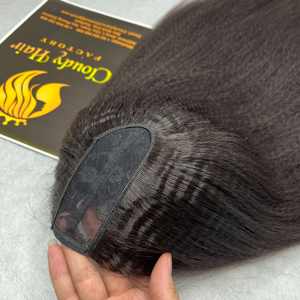 CDYHAIRVN Peluca U-Part sin pegamento, cabello humano virgen vietnamita liso rizado, cutícula alineada, proveedores mayoristas - Product Image 5