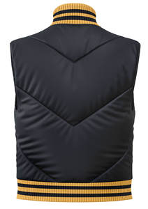 Chaleco de invierno sin mangas lavable cortavientos de alta calidad para hombre, chaqueta universitaria impermeable de poliéster 100% - Product Image 3