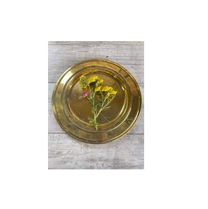 Placa de cargador de latón, decoración segura para fiesta de boda, placa al por mayor, forma redonda, placas de cargador de latón verde azulado, cargador a granel - Product Image 4