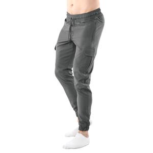 Pantalones Cargo de poliéster para hombre con estilo con material transpirable y ajuste cómodo, pantalón de punto de peso medio de poliéster 100% para hombre - Product Image 1