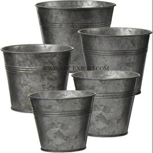 Large Farmhouse <b>Galvanized</b> Plants <b>Tub</b> Gold Polished Decorating Wedding Party Ware Entryways Stylish Garden Plants <b>Tubs</b> In India - Product Image 2