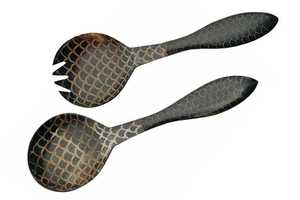 Set 2 Handmade Natural Horn <b>Spoons</b> Premium Buffalo Horn Cutlery Mirror Finish Long Handle Durable High Quality Home Restaurant - Product Image 4