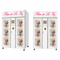 Mesin Vending Pendingin Cerdas Berbentuk Bunga Dispenser Bunga Segar Mesin Vending Bunga Berpendingin Inovatif