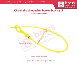 Jauge de niveau d'huile BSP512, tige de jauge 483 mm pour moteurs diesel 1.5 dCi 7701060939 - Product Image 5