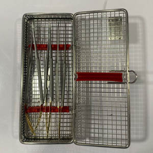 Kit quirúrgico dental Castroviejo esencial de 3 piezas, soporte de aguja Manual de acero inoxidable, tijeras, fórceps para implantes - Product Image 1