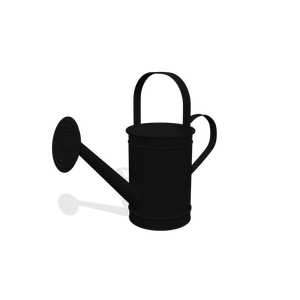 Lata de agua redonda de hierro, revestimiento en polvo de Color gris mate para herramientas de jardín, vivero de plantas con estas elegantes regaderas - Product Image 3