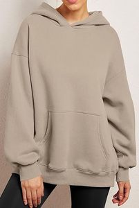 OEM venta al por mayor personalizado pulóver sudadera para mujer polar de gran tamaño con capucha de manga larga abrigo de invierno logotipo frontal Etiqueta Privada - Product Image 3