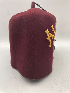 Shriners Fez <b>Hat</b> Vintage Tassel <b>Pin</b> Mason Masonic Maroon Gold Freemasons Masonic <b>Hat</b> High Quality Custom Best Sale Hot Fezz - Product Image 5
