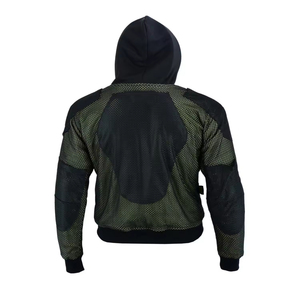 Para puntos de impacto, Sudadera con capucha para motocicleta, chaqueta protectora para montar, almohadillas de armadura extraíbles con certificación CE, talla grande, todas las estaciones para - Product Image 3