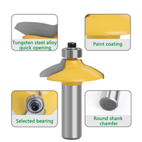 Jeu de mèches de routeur en carbure de tungstène pour bois 1/4 ''fraises en bout en carbure monobloc pour le travail du bois et le fraisage CNC
