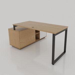 Patas de Escritorio Ejecutivas para Mujer, 1400x700 25x50, Ensamblaje de Hierro Entrelazado - Product Image 2