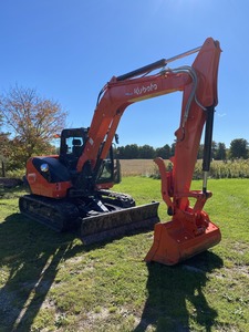 รถขุดอเนกประสงค์ K080-4 KUBOTA 8 ตัน ของแท้จากญี่ปุ่น มือสอง รุ่น U56-5 รถขุดขนาดเล็ก 5 ตัน แบบตีนตะขาบ ได้รับมาตรฐาน CE เครื่องยนต์ Kubota ใหม่เอี่ยม - Product Image 3