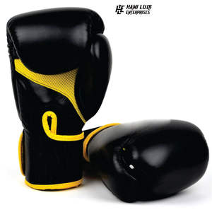 Gants de boxe en cuir Pu de haute qualité taille personnalisée en gros 10OZ 12OZ 14OZ 16OZ Kick Boxing Sparring - Product Image 5