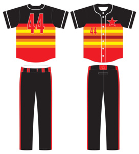 Uniforme de baseball de l'équipe de conception personnalisée imprimé par sublimation - Product Image 1