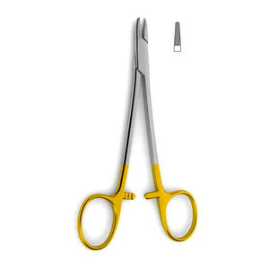 Nuevo portaagujas médico de acero inoxidable de 12cm, Instrumentos dentales manuales con insertos de carburo de tungsteno, tarifa al por mayor OEM - Product Image 6