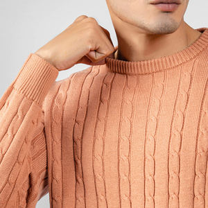 Pull en molleton de coton de haute qualité pour homme, logo imprimé personnalisé, col rond, pull pour homme - Product Image 3