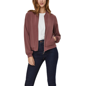 Wholesale Manufacture Women Bomber Jacket 100% Polyester Material Customised Logo Printing All <b>Colours</b> Available - Product Image 2