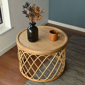 Meubles d'extérieur en rotin naturel de style élégant Table et chaise de détente pour balcon et cour Patio Table et chaise en rotin faites à la main - Product Image 6