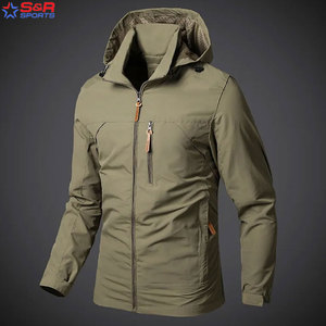 High Quality Winter Waterproof Breathable Windproof Outdoor Men's <b>Windbreaker</b> Jacket with Stand Collar Custom Fit - Product Image 5