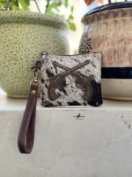 Pochette en cuir de vachette, nouvelle collection, gravure laser, bracelet élégant, design western, vente flash, portefeuille de luxe à fermeture éclair