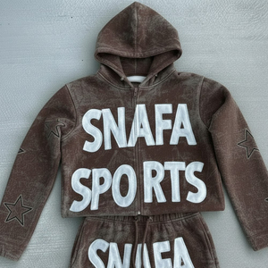 Fabricantes de Ropa Personalizada, Chándal Deportivo Pesado, Estilo Urbano, Deslavado Vintage, Desgastado, Sudadera con Capucha - Product Image 4