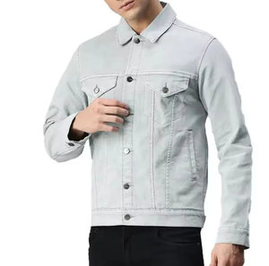 Chaqueta Vaquera Desgastada para Hombre al por Mayor, Estilo Urbano Informal con Decoración de Botones, Tallas Grandes Disponibles a un Precio Razonable - Product Image 6