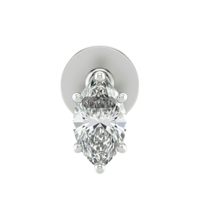 GIA ได้รับการรับรอง2.0ct Def VVS ห้องทดลองสำหรับการปลูกเพชรการเจียระไน925ทองชั้นดีเงินสเตอร์ลิงต่างหูชุบเงินเป็นของขวัญสำหรับเขา - Product Image 1