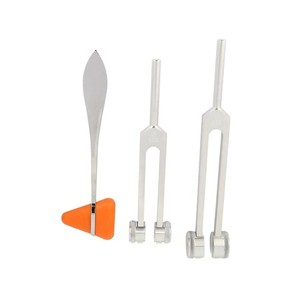 Tuning Fork 3 uds aleación de aluminio neurológico Tuning Fork y percusión Hammer Set Tuning Fork Set acero inoxidable - Product Image 3